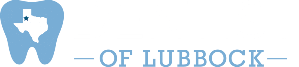 Dentist of Lubbock Logo Horz RGB white